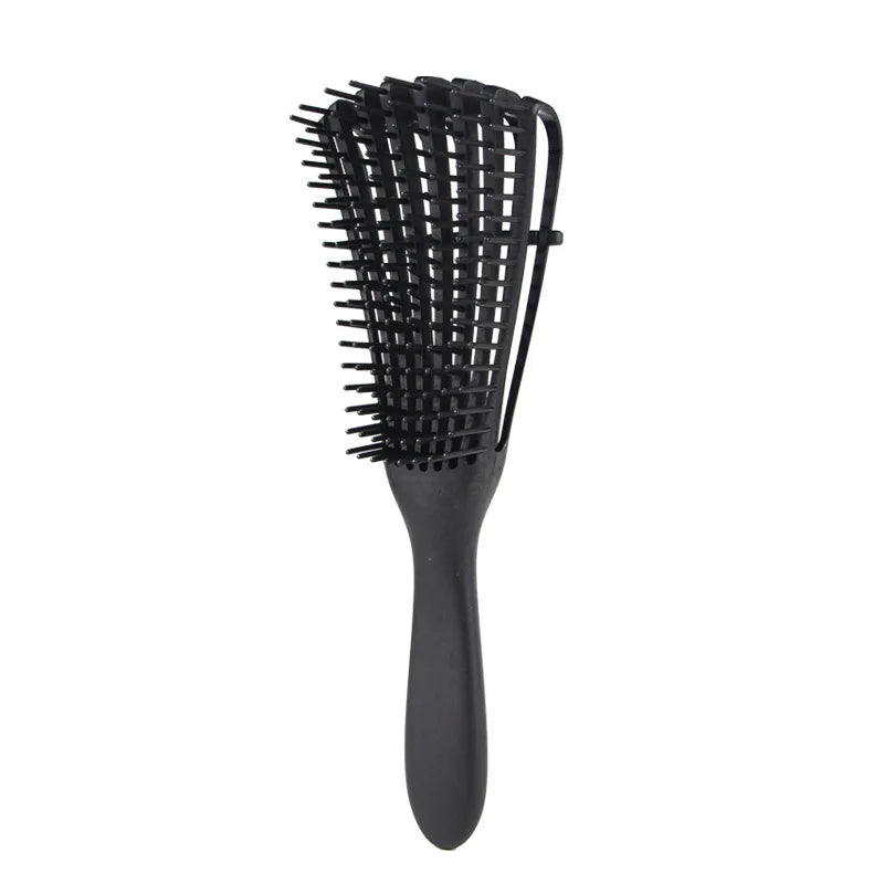 Detangling Exfoliating Hair Brush Massager Hair Comb for Curly Natural Hair, Afro America/African Hair Textured 3a to 4c Kinky Wavy/Curly/Wet/Dry/Oil/Thick/Long Hair for Men Women and Children.