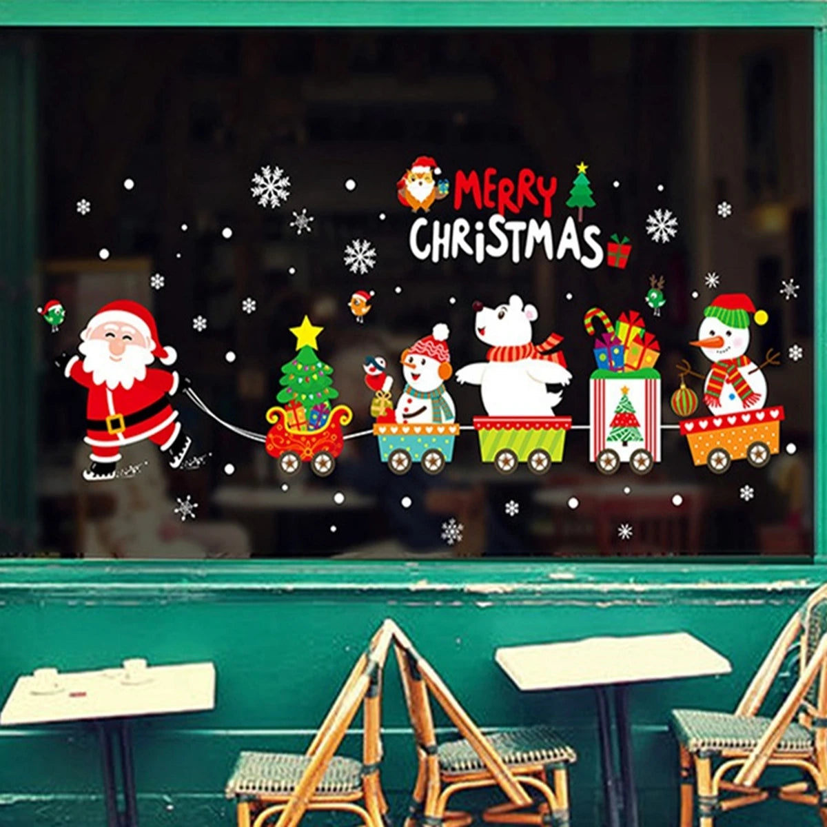 Christmas Wall & Window Stickers β Merry Christmas 2025 Home Decorations, Xmas Ornaments & New Year 2026 Gift
