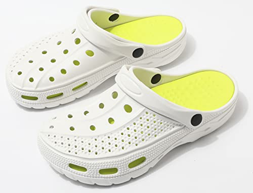 Women and Men Orthopedic Clogs Arch Support Garden Shoes Sandals Slippers with Plantar Fasciitis Feet Insoles,Sweet Pink,9.5-10.5 Women/7.5-8.5 Men