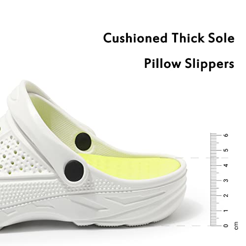 Women and Men Orthopedic Clogs Arch Support Garden Shoes Sandals Slippers with Plantar Fasciitis Feet Insoles,Sweet Pink,9.5-10.5 Women/7.5-8.5 Men