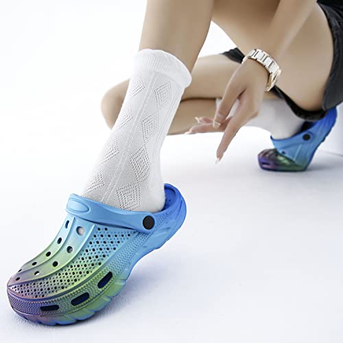 Women and Men Orthopedic Clogs Arch Support Garden Shoes Sandals Slippers with Plantar Fasciitis Feet Insoles,Sweet Pink,9.5-10.5 Women/7.5-8.5 Men