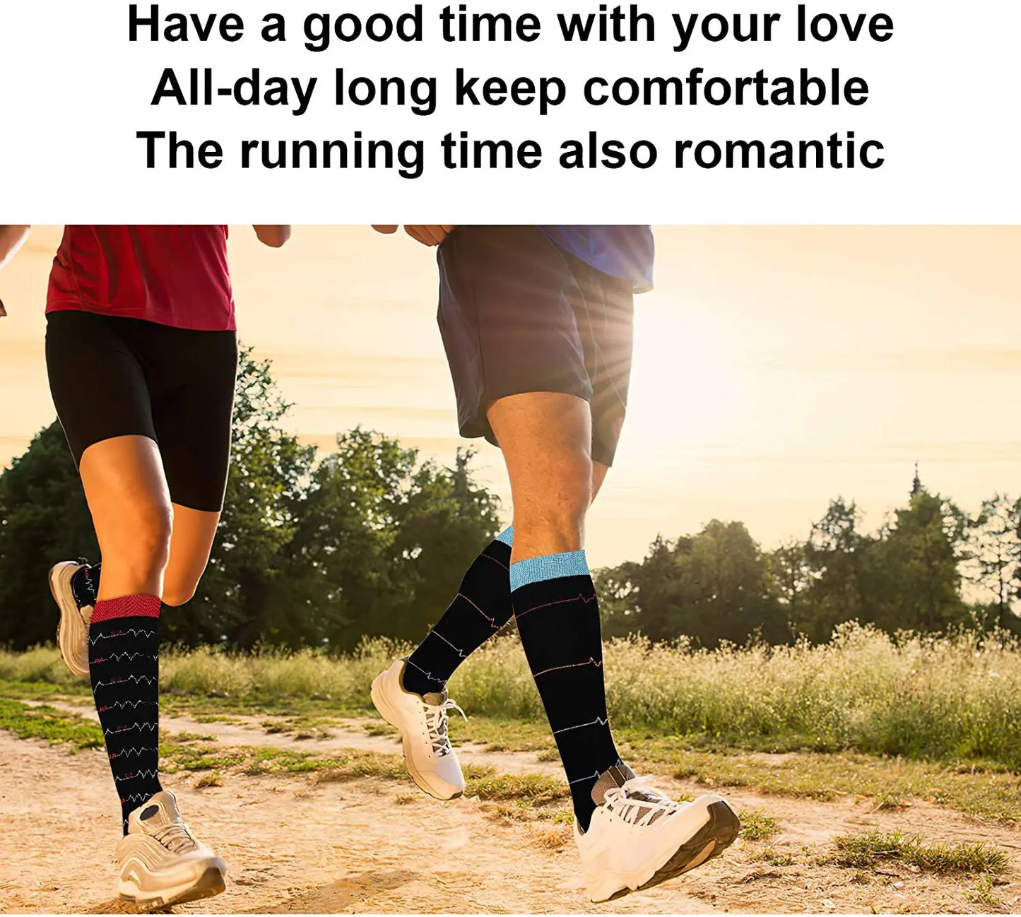 Christmas Compression Socks β Festive Santa & Tree Design Stockings for Men & Women, Winter Support & Varicose Vein Relief