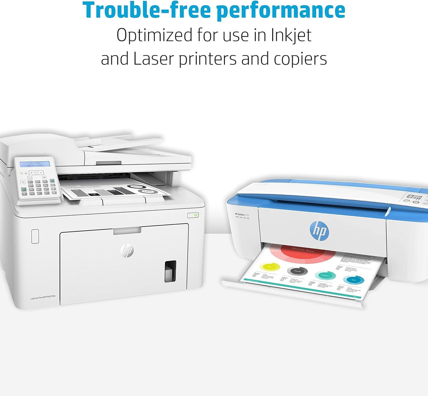 1 ream 500 sheets Printer Paper 8.5 X 11 Copy Print 20 Lb 92 Bright