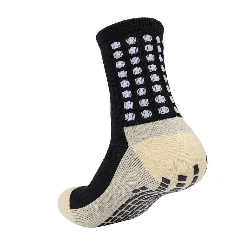 1 Pair Anti-Slip Football Socks Men High Quality Breathable Thickened Sports Socks Running Cycling Hiking Women Soccer Socks