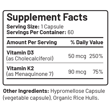 LiveGood D3-K2 2000 – Essential Vitamin D and K