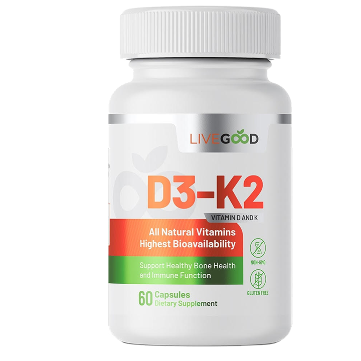 LiveGood D3-K2 2000 – Essential Vitamin D and K