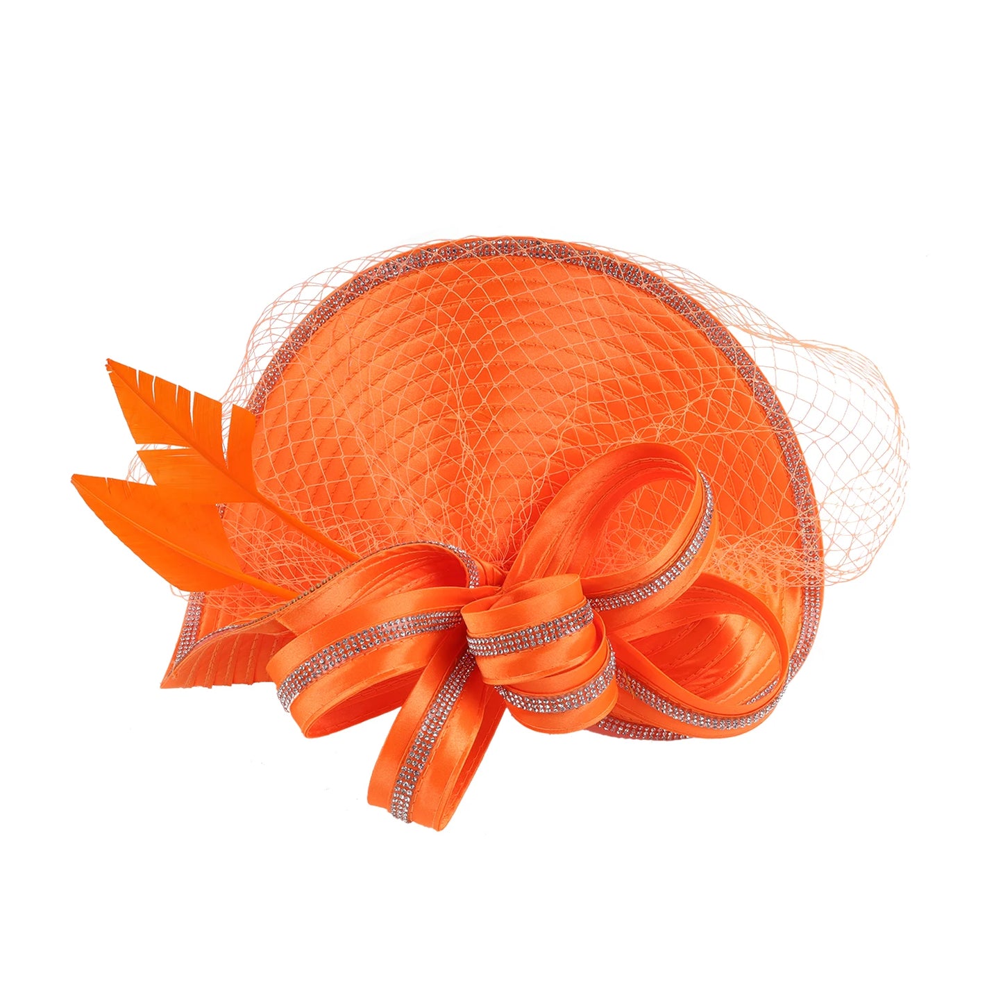 Fascinator Hat β Luxury Satin Church Hat for Ascot Races, Derby, Themed Parties & Bridal Headband