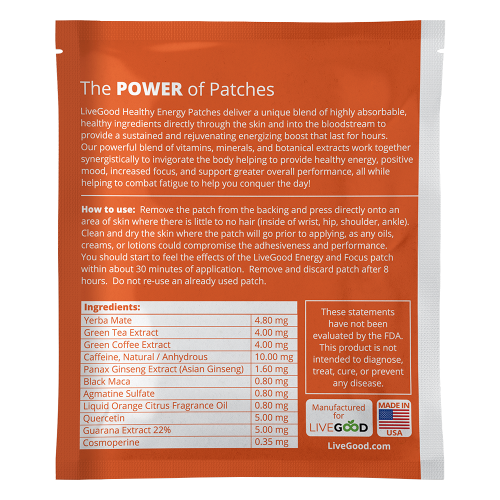 LiveGood Energy and Focus Patches