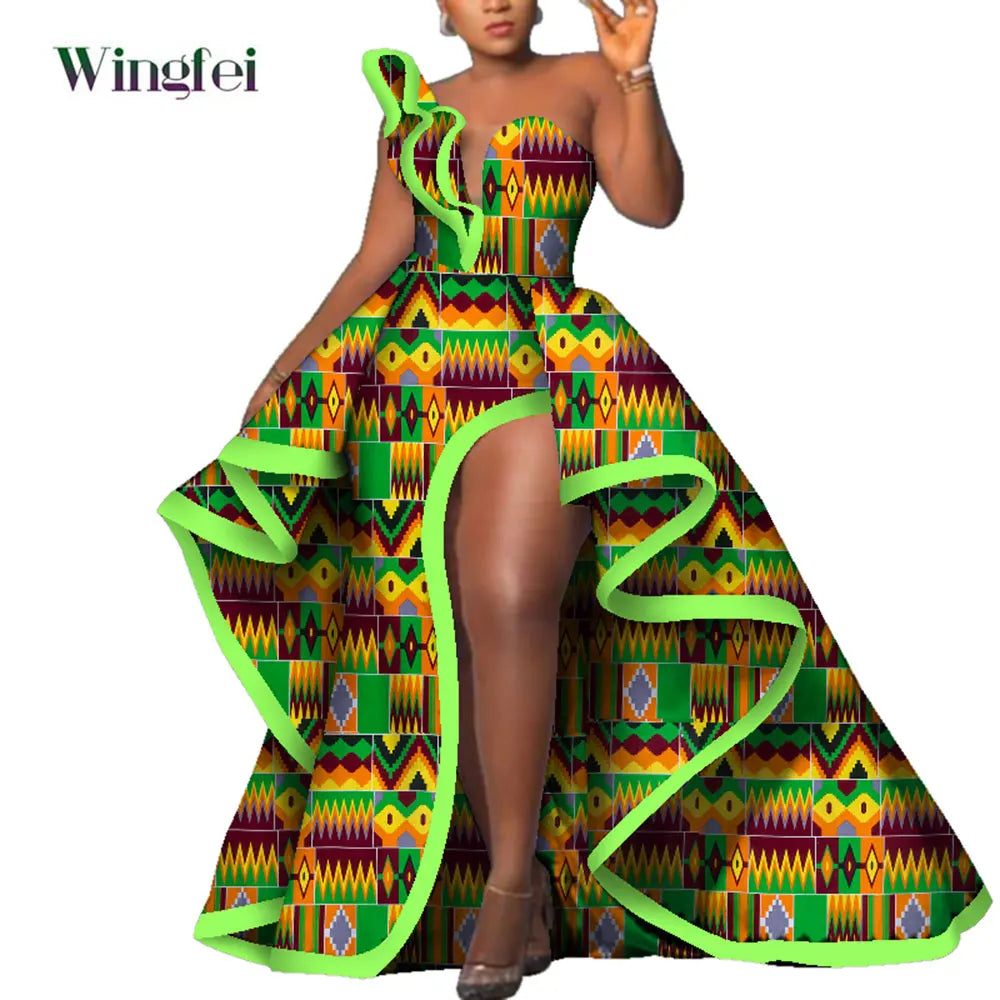 Dashiki African Mermaid Dress, Ankara Gown, African maxi mermaid, African prom dress, African prom 2024