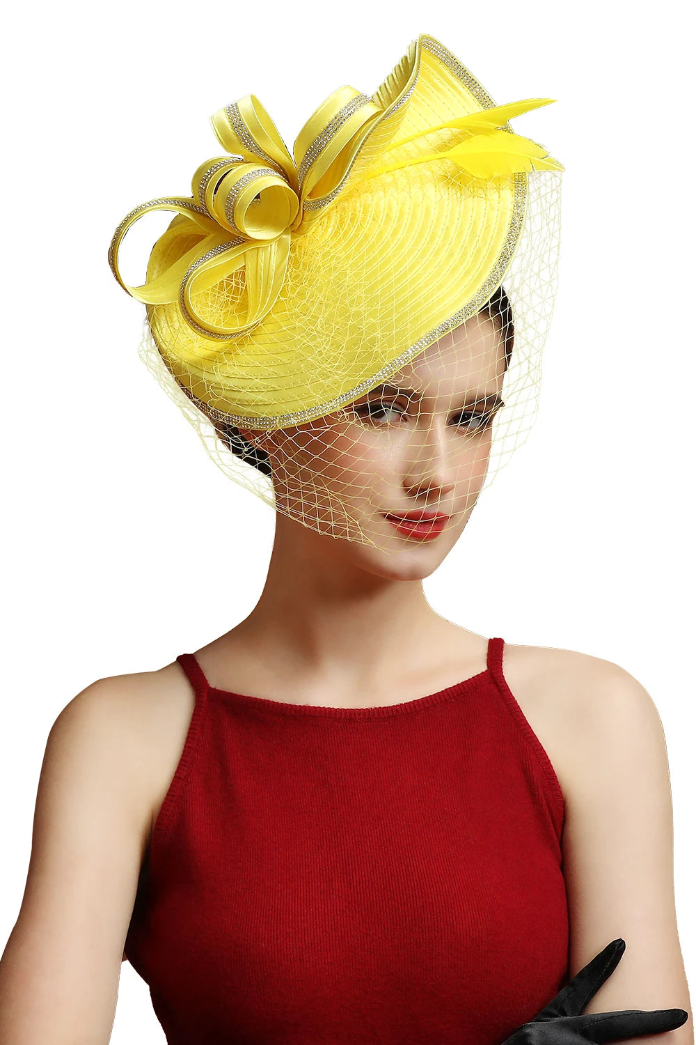 Fascinator Hat β Luxury Satin Church Hat for Ascot Races, Derby, Themed Parties & Bridal Headband