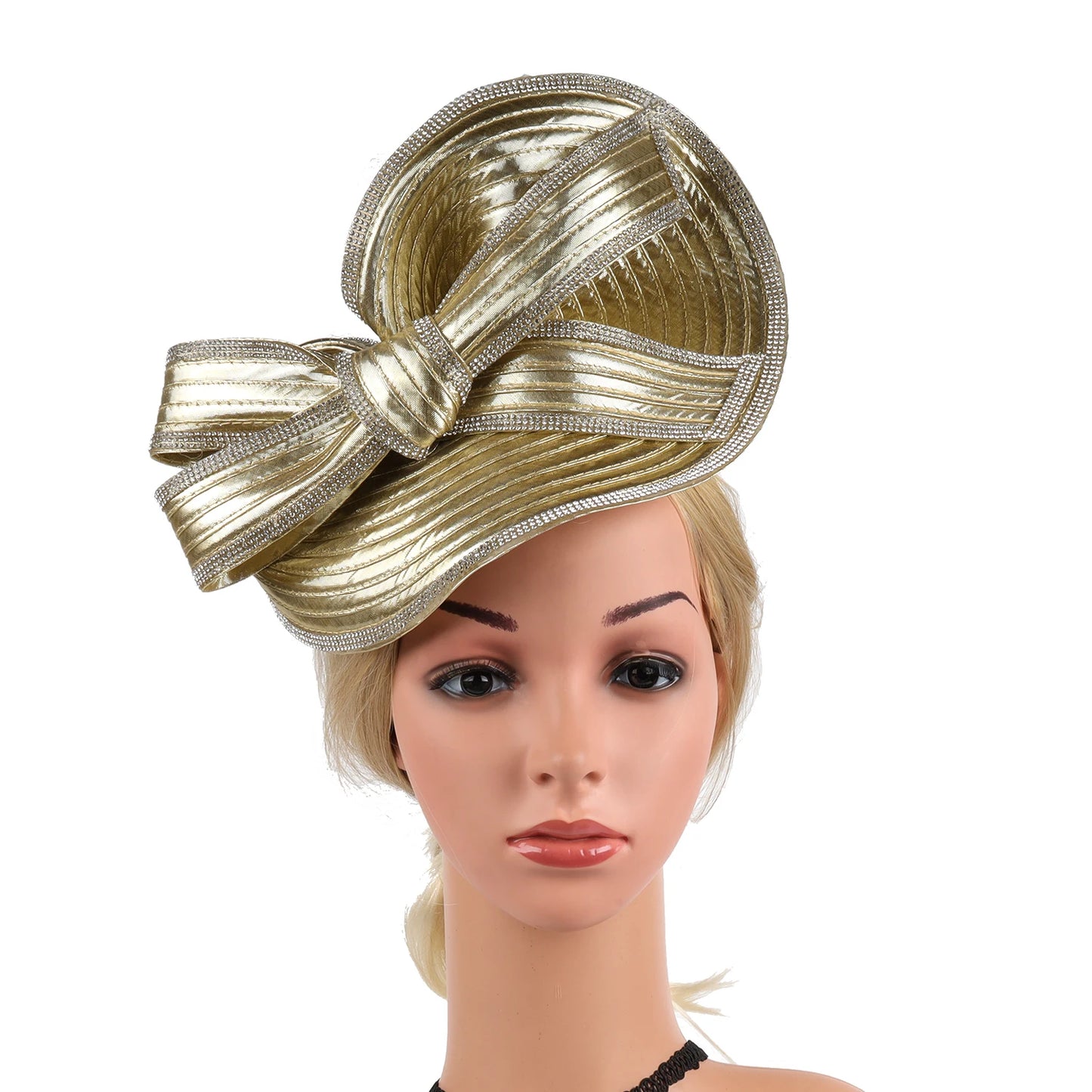 Fascinator Hat β Luxury Satin Church Hat for Ascot Races, Derby, Themed Parties & Bridal Headband