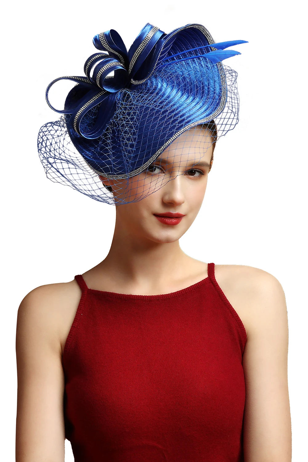 Fascinator Hat β Luxury Satin Church Hat for Ascot Races, Derby, Themed Parties & Bridal Headband