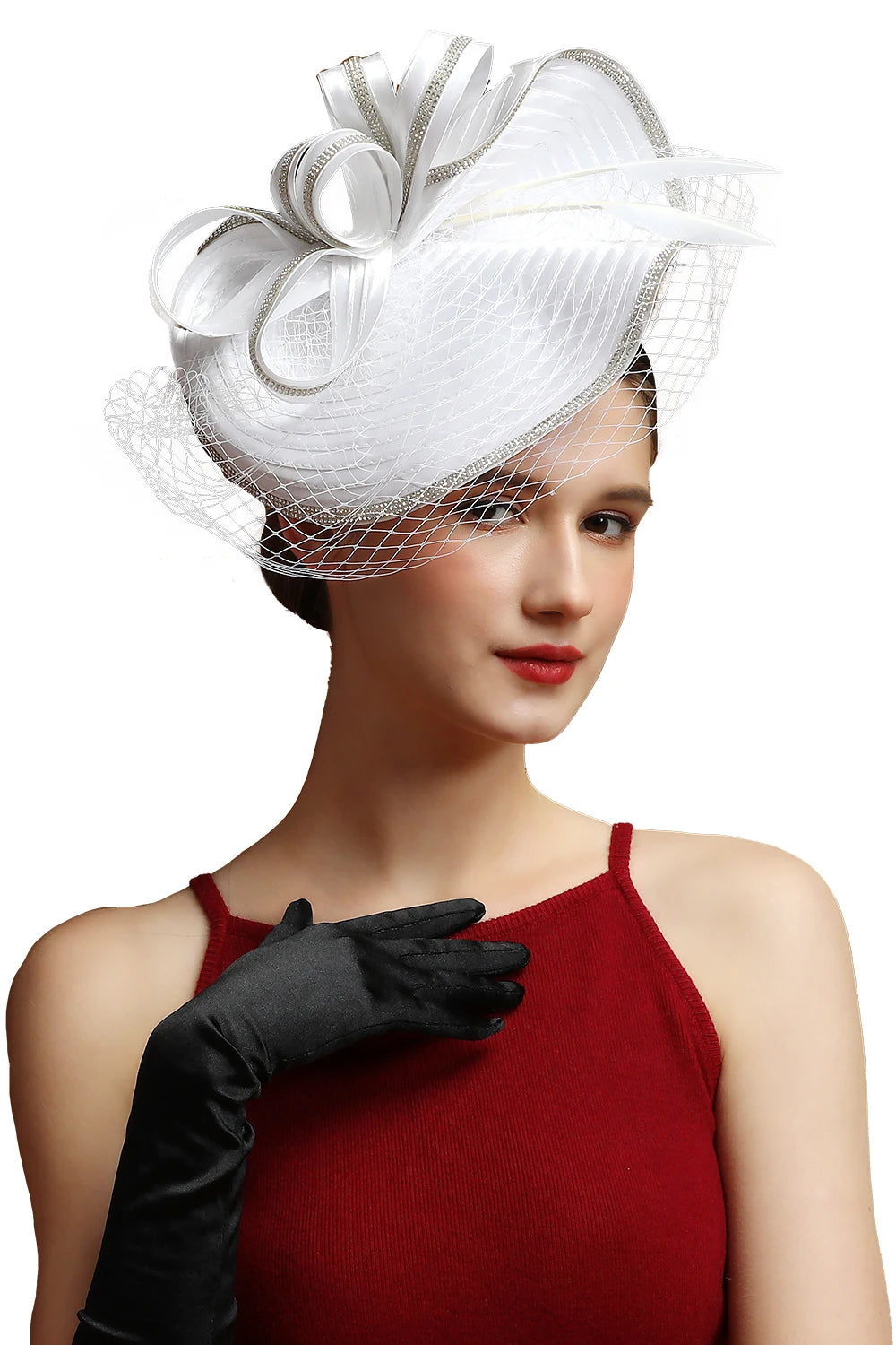 Fascinator Hat β Luxury Satin Church Hat for Ascot Races, Derby, Themed Parties & Bridal Headband