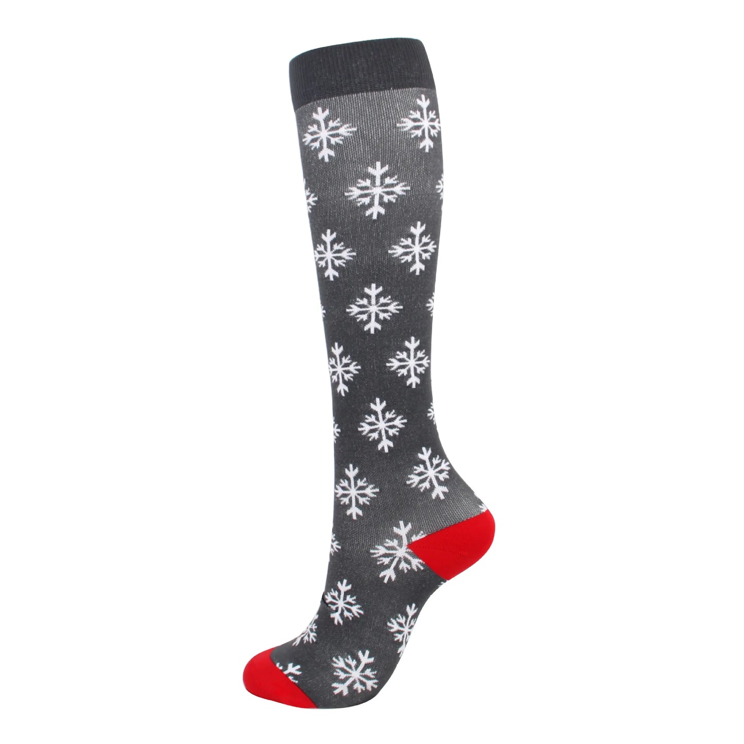 Christmas Compression Socks β Festive Santa & Tree Design Stockings for Men & Women, Winter Support & Varicose Vein Relief