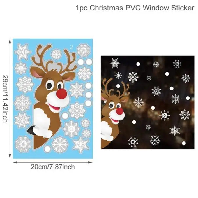 Christmas Wall & Window Stickers β Merry Christmas 2025 Home Decorations, Xmas Ornaments & New Year 2026 Gift