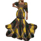 African Mermaid Dress, Ankara Gown, African maxi mermaid, African prom dress, African prom 2024