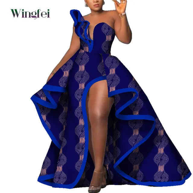 Dashiki African Mermaid Dress, Ankara Gown, African maxi mermaid, African prom dress, African prom 2024