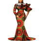 Mermaid Dress, Ankara Gown, African maxi mermaid dress, African prom dress, African prom 2024