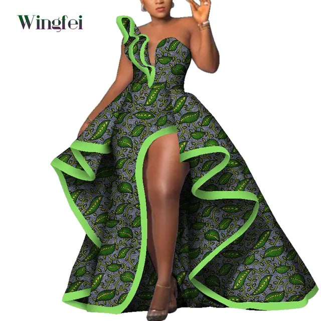 Dashiki African Mermaid Dress, Ankara Gown, African maxi mermaid, African prom dress, African prom 2024