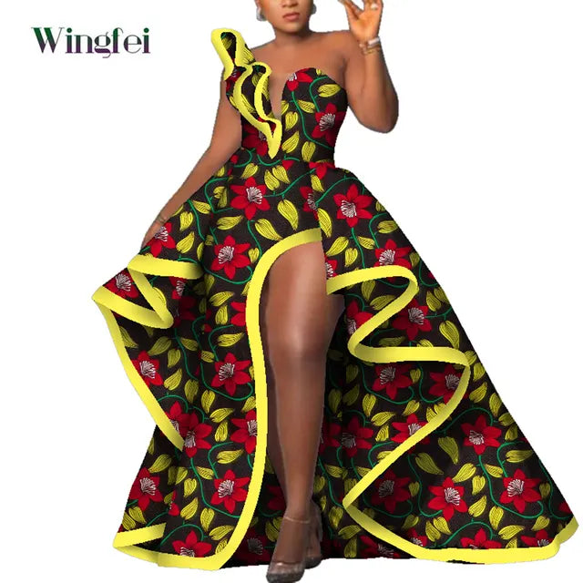 Dashiki African Mermaid Dress, Ankara Gown, African maxi mermaid, African prom dress, African prom 2024