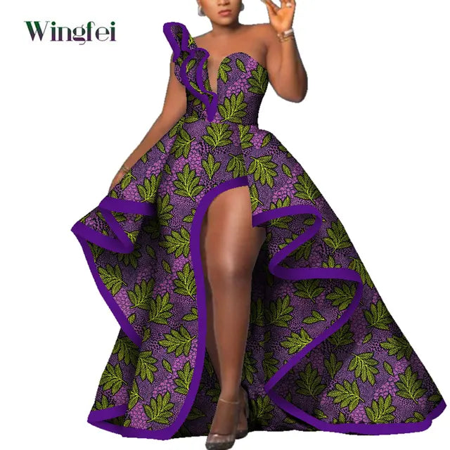 Dashiki African Mermaid Dress, Ankara Gown, African maxi mermaid, African prom dress, African prom 2024