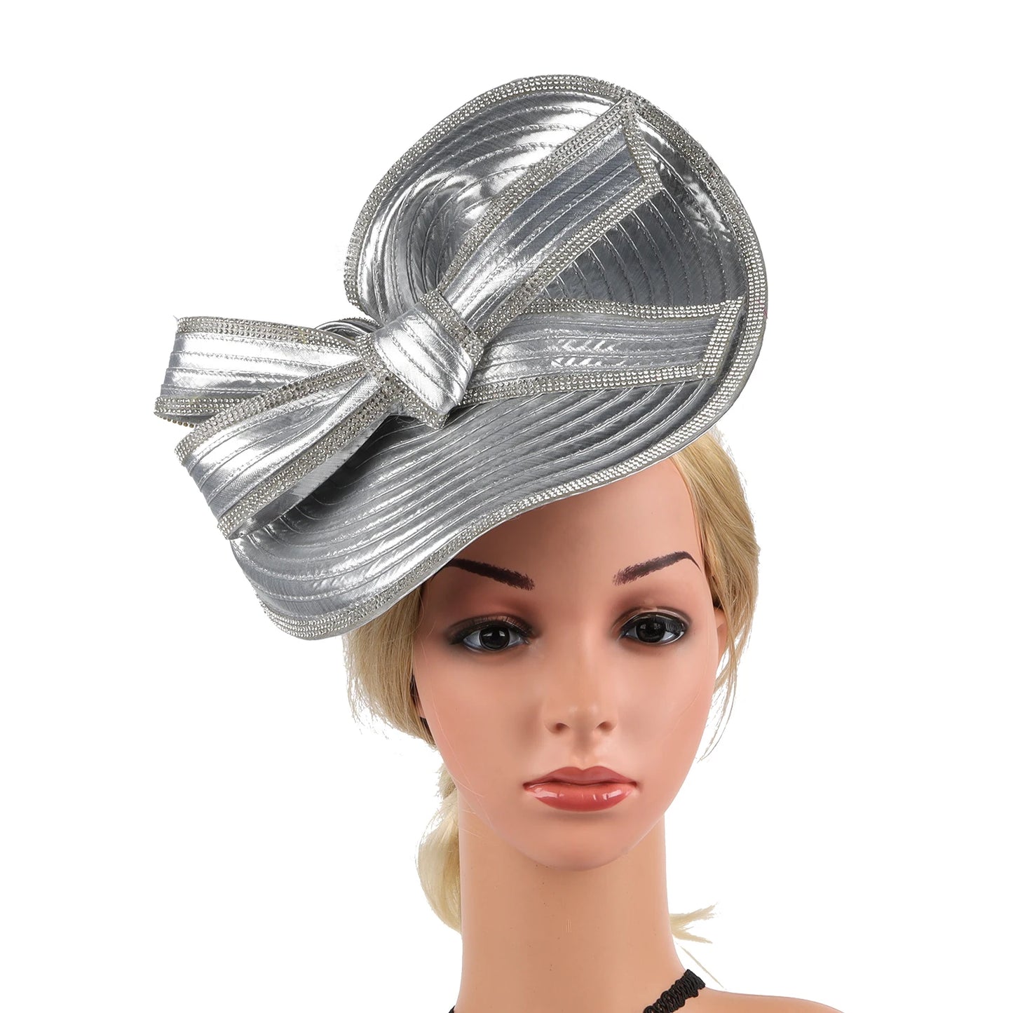 Fascinator Hat β Luxury Satin Church Hat for Ascot Races, Derby, Themed Parties & Bridal Headband