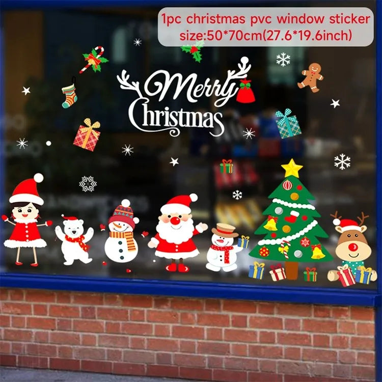 Christmas Wall & Window Stickers β Merry Christmas 2025 Home Decorations, Xmas Ornaments & New Year 2026 Gift