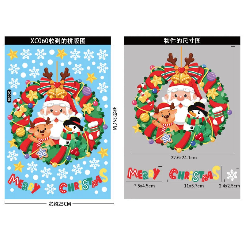 2025 Wooden Christmas Door Hanging Ornaments โ Festive Wall & Door Decor for Home, Merry Christmas & Happy New Year