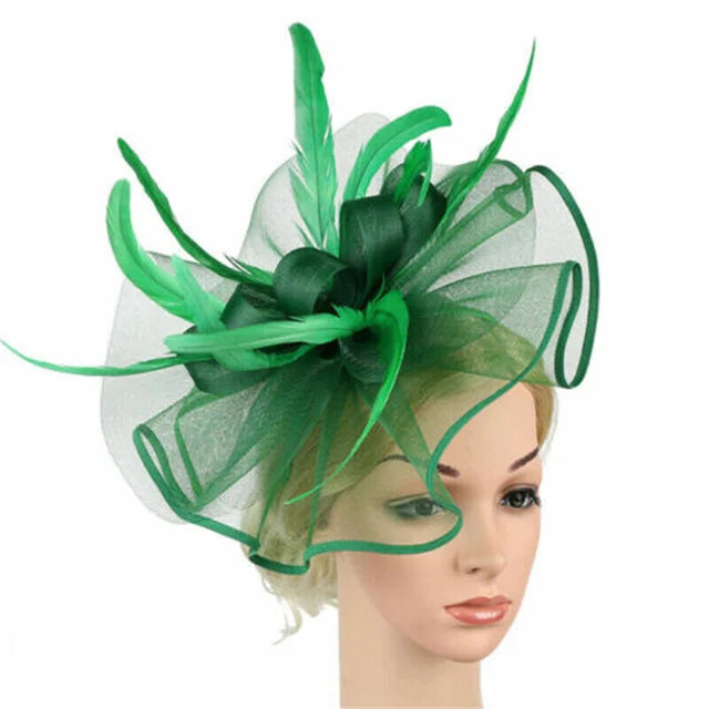 Women’s Big Flower Fascinator Hat – Elegant Kentucky Derby, Royal Ascot, Church & Bridal Tea Party Headband