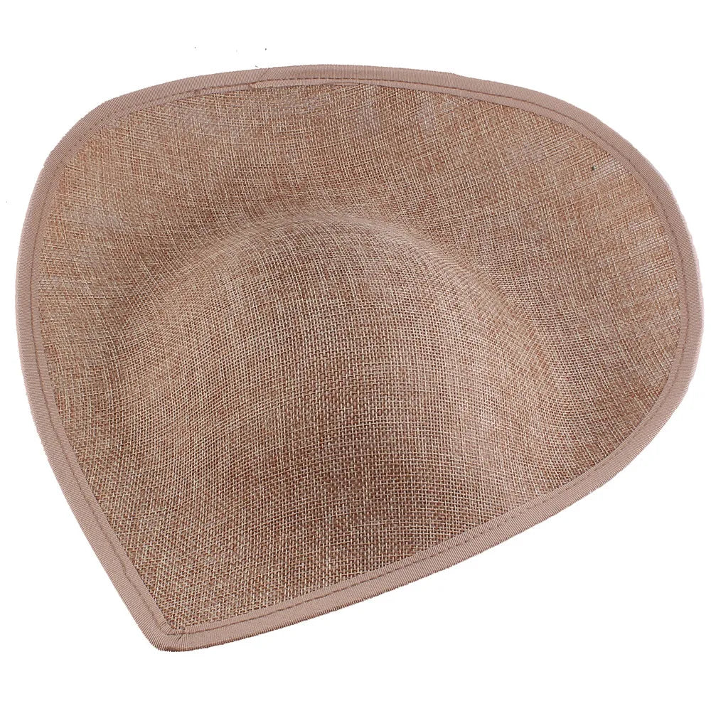 30CM Dark Green Imitation Sinamay Fascinator Base – DIY Wedding Hat, Church, Derby & Cocktail Headwear