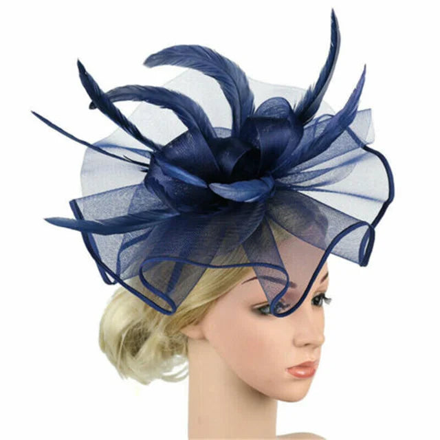 Women’s Big Flower Fascinator Hat – Elegant Kentucky Derby, Royal Ascot, Church & Bridal Tea Party Headband
