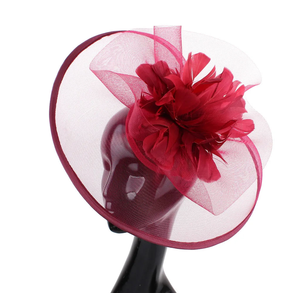 Purple Fascinator Hat for Women β Elegant Bow Headwear for Weddings, Kentucky Derby, Royal Ascot & Bridal Events