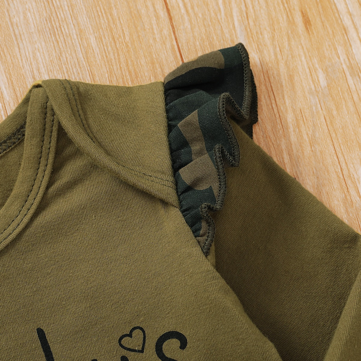 Camouflage Infant Girl Clothes 3 Pieces Set