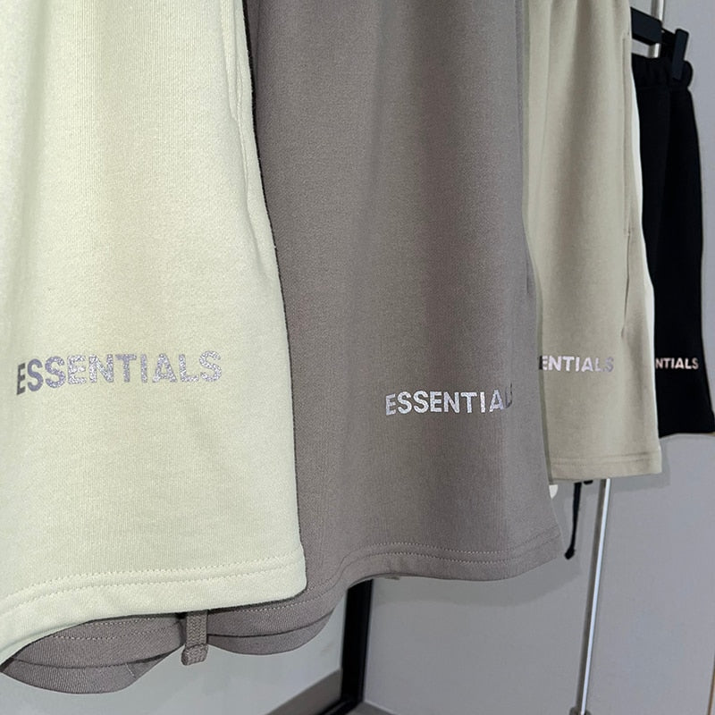 Essentials Shorts Summer High Quality Street Hip Hop Sweatpants 100%Cotton
