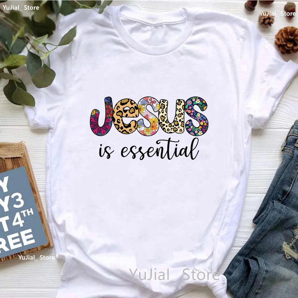 Jesus Graphic Print T-Shirt