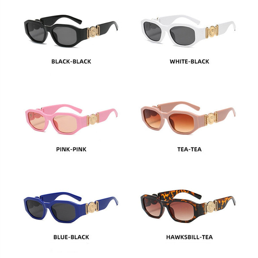 Retro Square Sunglasses Women Vintage Small Frame Fashion Luxury Designer