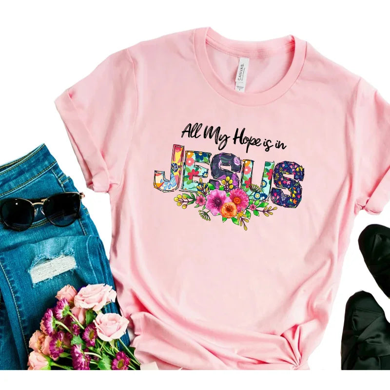 Jesus Graphic Print T-Shirt