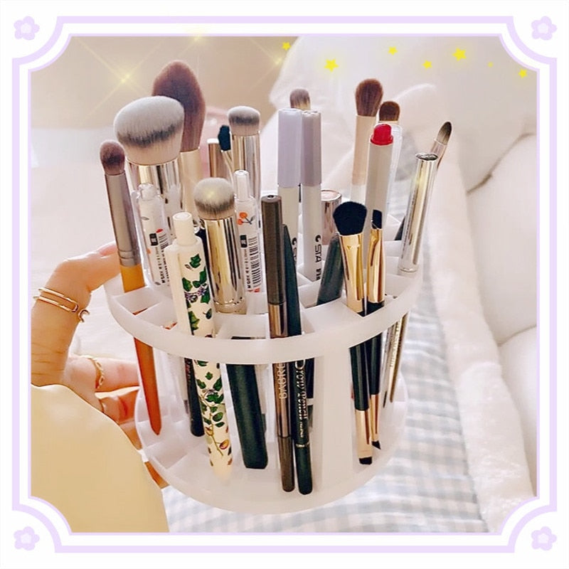Cosmetics Makeup Brushes Storage Holder Multi function Rack Brush Pen