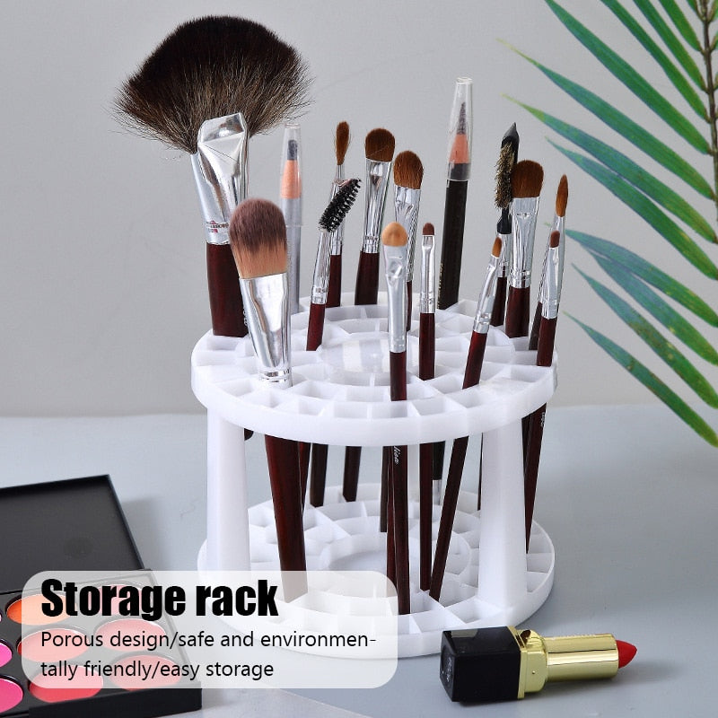 Cosmetics Makeup Brushes Storage Holder Multi function Rack Brush Pen