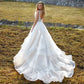 Modern Aline Long Wedding Tulle Appliqued I Custom Made - Wedding Dress
