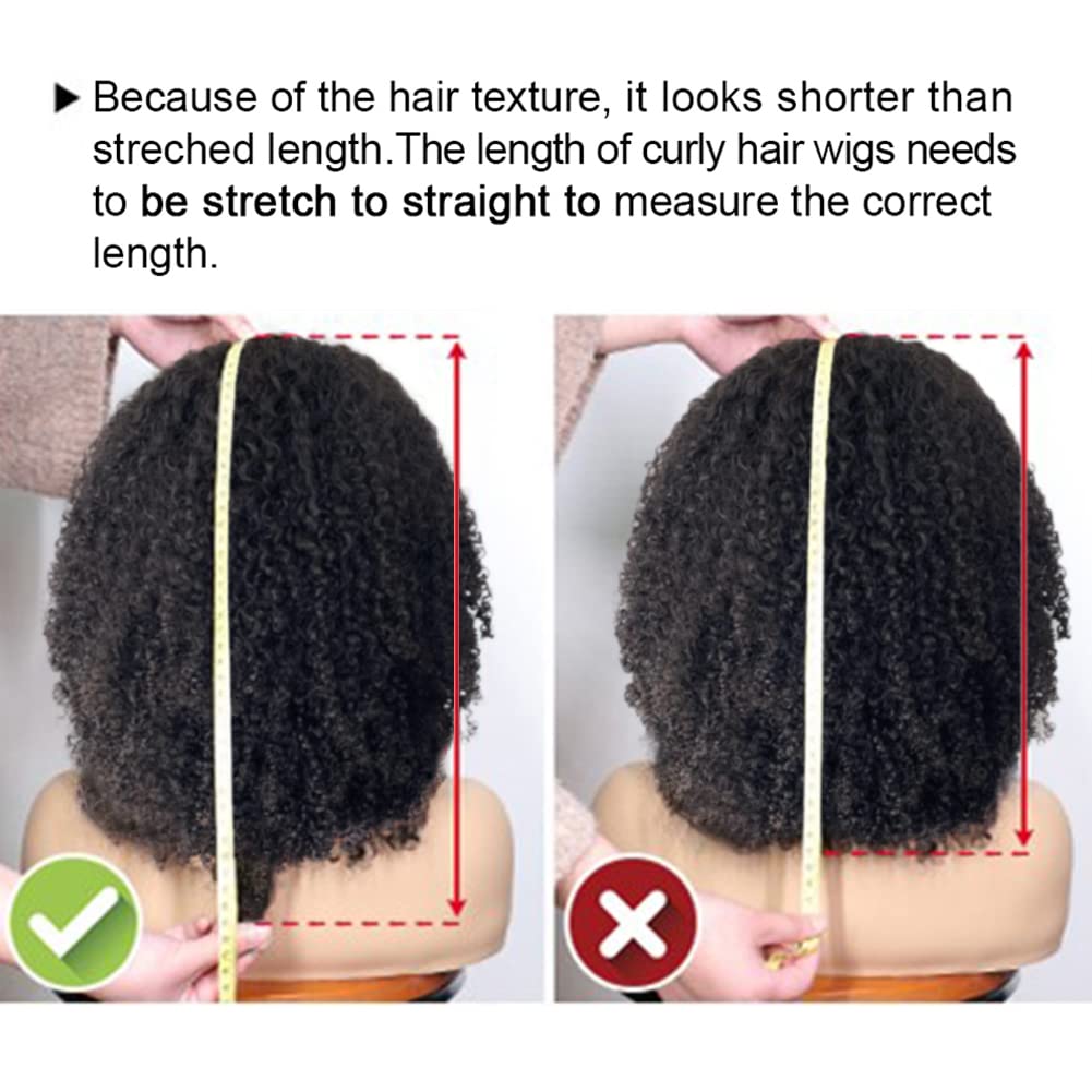 Kinky Curly With Bangs Human Hair Wig