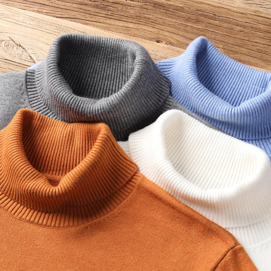 Winter Men's Warm Turtleneck Sweater Top