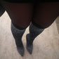 Over The Knee High Thigh Sock Boots