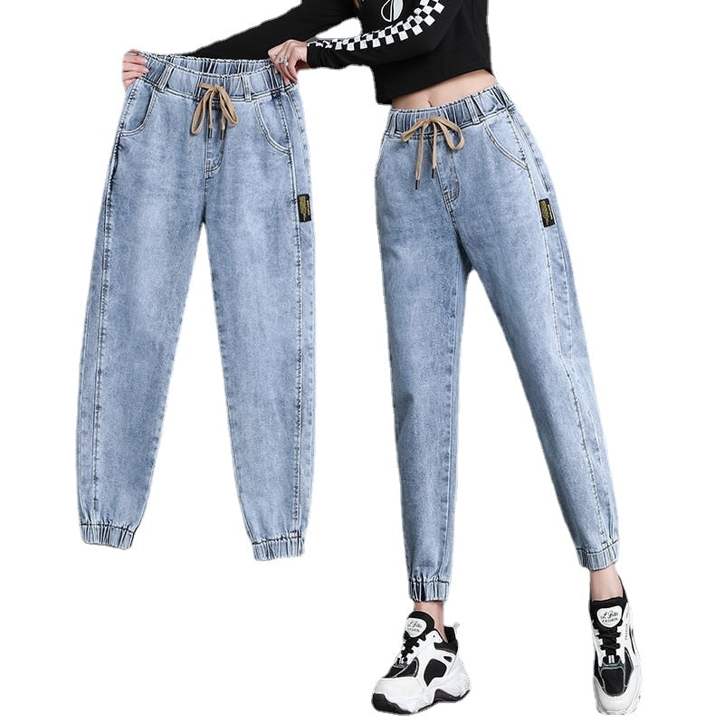 Harem High Waist Denim Pants Jeans For Women