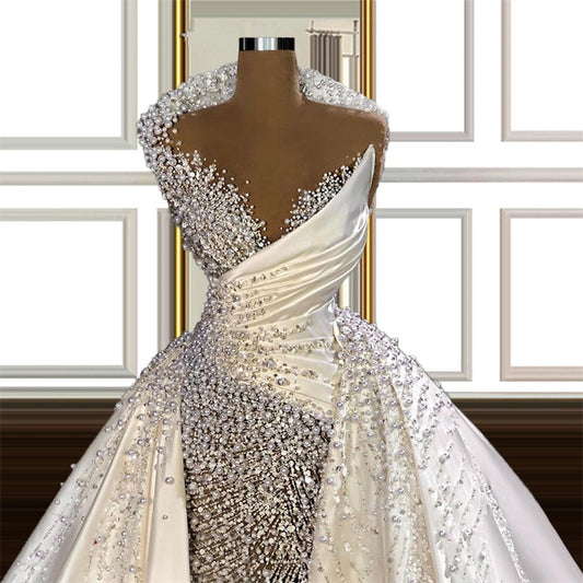 Luxurious Satin Wedding Dress