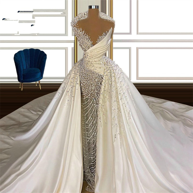 Luxurious Satin Wedding Dress