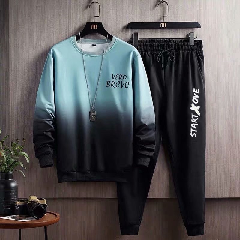 Hip Hop Fashion Tracksuit Two Piece Set