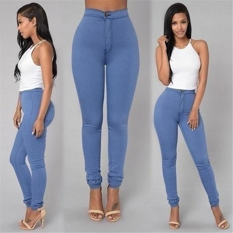 High Waist Skinny Pants Jeans for Women