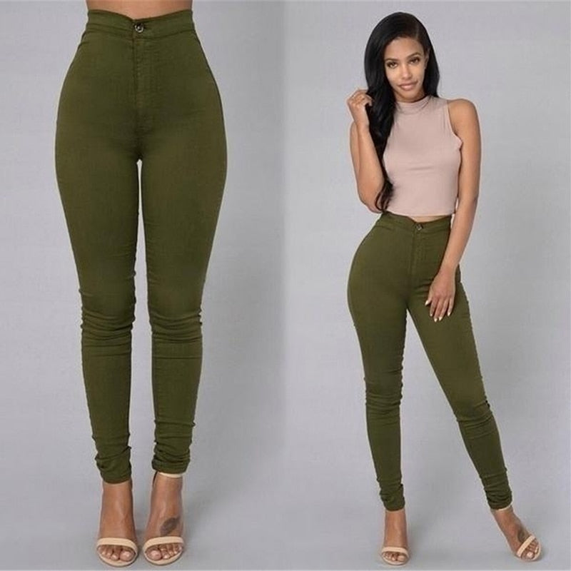 High Waist Skinny Pants Jeans for Women