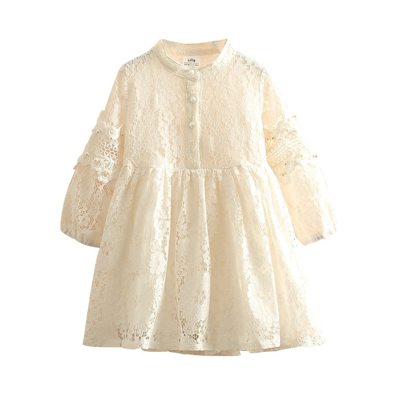 Lace Long Sleeve Dress for Girls